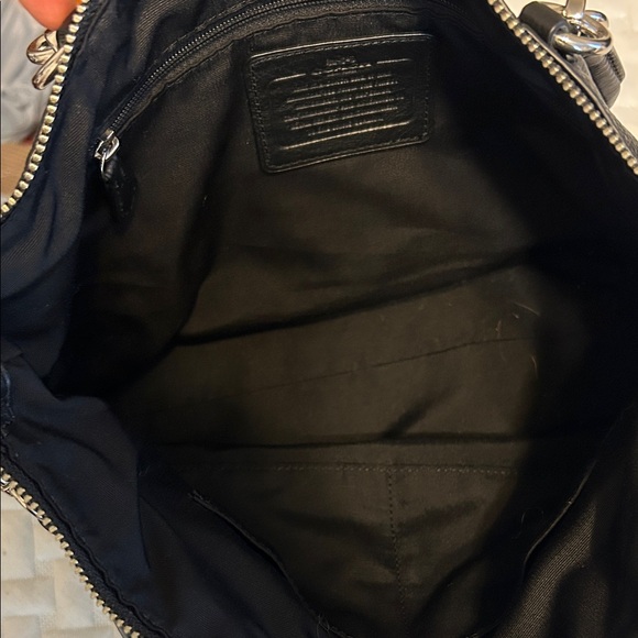 Coach Black Leather Shoulder Bag - Picture 4 of 9
